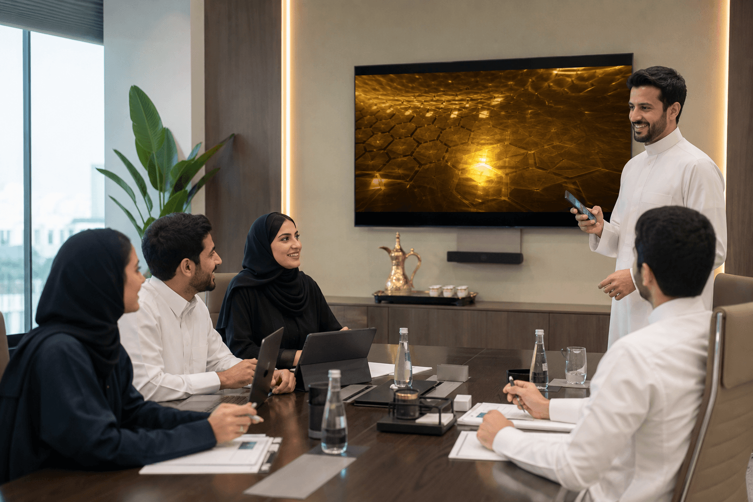 كسر الجمود في الدوام: الجولة على الشاشة أو البروجكتور.